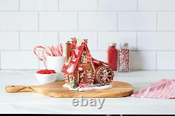 North Pole Village Collection Sprinkle Cookie Mill Animated Lit Building- Hand C