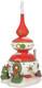 North Pole Village Finny's Ornament House Lit Building, 9.5 Inch, Multicolor