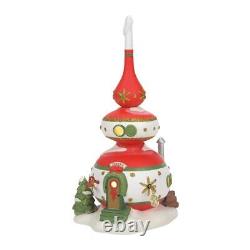 North Pole Village Finny's Ornament House Lit Building, 9.5 Inch, Multicolor