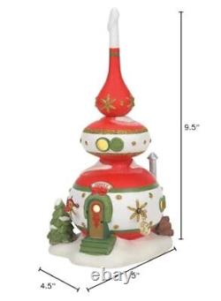 North Pole Village Finny's Ornament House Lit Building, 9.5 Inch, Multicolor