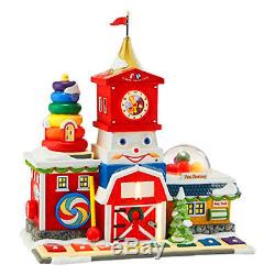North Pole Village Fisher-Price Fun Factory Lit House, 8.27-Inch
