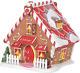 North Pole Village Ginger's Cottage Lit Building, 5.12 Inch, Multicolor