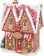 North Pole Village Gingerbread Bakery Lit Building, 6 Inch, Multicolor