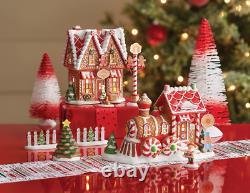 North Pole Village Gingerbread Bakery Lit Building, 6 Inch, Multicolor