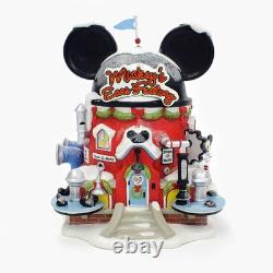 North Pole Village Mickey's Ear Factory Miniature Lit Building 6.69 Inch