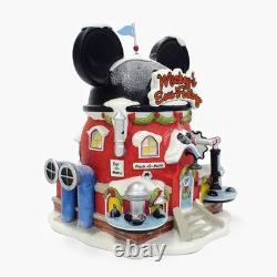 North Pole Village Mickey's Ear Factory Miniature Lit Building 6.69 Inch