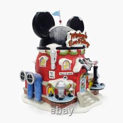 North Pole Village Mickey's Ear Factory Miniature Lit Building 6.69 Inch