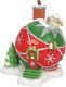 North Pole Village Norny's Ornament House Lit Building, 5.39 Inch, Multicolor