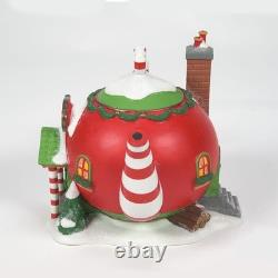 North Pole Village Peppermint Tea Shop Lit Building Handcrafted Holiday Charm