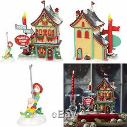 North Pole Village Series Welcoming Christmas Candle Light Inn Lit Building & Ac