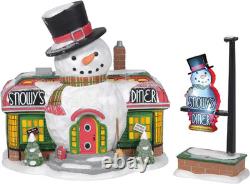 North Pole Village Snowy'S Diner Lit Building and Accessory Set, 6.5 Inch, Multi North Pole Village Snowy'S Diner Lit Building and Accessory Set, 6.5 Inch, Multi