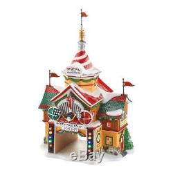 North Pole Village from Department 56 Cars Rally Center Lit House
