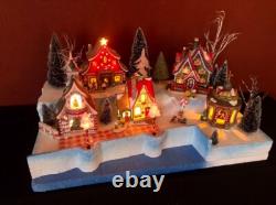 North Pole Waterfront Display Platform For Dept 56 Or Lemax Villages, Free Ship