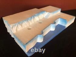 North Pole Waterfront Display Platform For Dept 56 Or Lemax Villages, Free Ship