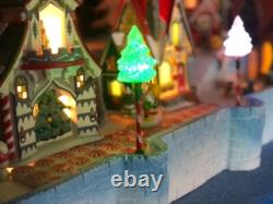 North Pole Waterfront Display Platform For Dept 56 Or Lemax Villages, Free Ship