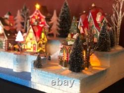North Pole Waterfront Display Platform For Dept 56 Or Lemax Villages, Free Ship