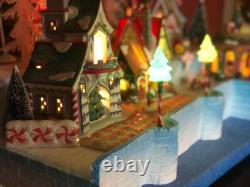 North Pole Waterfront Display Platform For Dept 56 Or Lemax Villages, Free Ship
