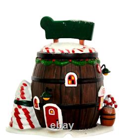 Pop's Peppermint Barrel Dept 56 North Pole Series 4030716 Extremely Rare