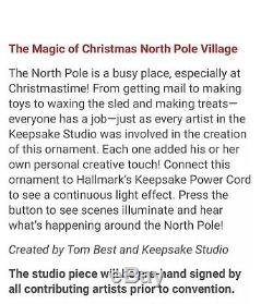 Pre Sale 2019 Hallmark KOC EVENT Christmas North Pole Village Signed New Set
