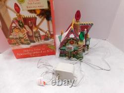 RARE DEPT 56 North Pole Series BRITE LITES BULB FACTORY Christmas Village House