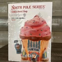 RARE Department 56 North Pole Series Yum Yum Cupcakes 4025282 Santa's Sweet Shop