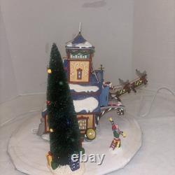 RARE Department 56 Santa's Sleigh Launch North Pole Series Christmas Village