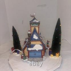 RARE Department 56 Santa's Sleigh Launch North Pole Series Christmas Village