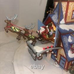 RARE Department 56 Santa's Sleigh Launch North Pole Series Christmas Village