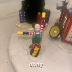 RARE Department 56 Santa's Sleigh Launch North Pole Series Christmas Village