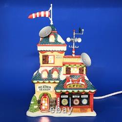 RARE Dept 56 North Pole Series NORTH POLE WEATHER STATION #4050963 HTF with Box