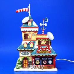 RARE Dept 56 North Pole Series NORTH POLE WEATHER STATION #4050963 HTF with Box