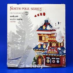 RARE Dept 56 North Pole Series NORTH POLE WEATHER STATION #4050963 HTF with Box