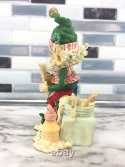 RARE Enesco THE NORTH POLE VILLAGE CHIPPER Elf #869694 1994 SANDY ZIMNICKI VTG