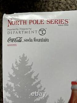 RARE North Pole Series Dept 56 Coca Cola Soda Fountain #6002293 NEW in Box