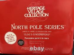 RARE RETIRED Dept 56 North Pole Series Elsie's Gingerbread 56398 Real Smoke RARE RETIRED Dept 56 North Pole Series Elsie's Gingerbread 56398 Real Smoke