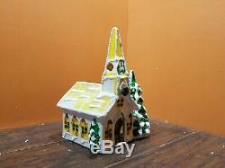 RAREST of the RARE! Dept 56 Original Steeple Church Tree Christmas Snow Village