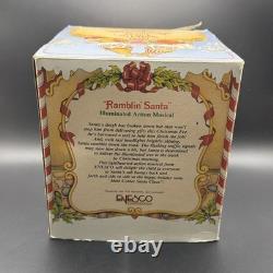 Ramblin' Santa 1990 Enesco North Pole Village #564451 Action Musical Zimnicki