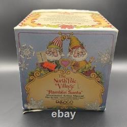 Ramblin' Santa 1990 Enesco North Pole Village #564451 Action Musical Zimnicki