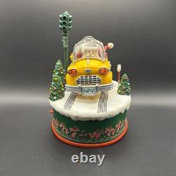 Ramblin' Santa 1990 Enesco North Pole Village #564451 Action Musical Zimnicki