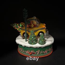 Ramblin' Santa 1990 Enesco North Pole Village #564451 Action Musical Zimnicki