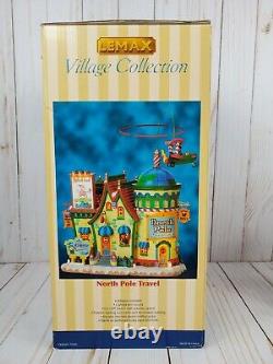 Rare'07 Lemax Village Collection North Pole Travel Lighted & Animated Watch Vid