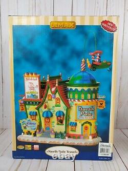 Rare'07 Lemax Village Collection North Pole Travel Lighted & Animated Watch Vid