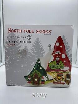 Rare Department 56 North Pole Series 4044836 The Happy Gnome Pub AMAZING CONDI