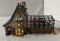 Rare Department 56 North Pole Series Mrs. Claus' Greenhouse 56395 Retired 2001