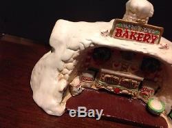Rare Enesco The North Pole Village Musical Santa's Bakery #316741 With Box