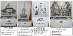 Rare Retired Dept 56 North Pole Series, 34 Bldgs & 44+ Figurines/Extras 1990-98