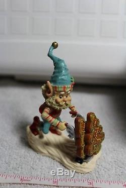 Rare (enesco) The North Pole Village Fronsie The Elf 1992 (sandi Zimnicki)