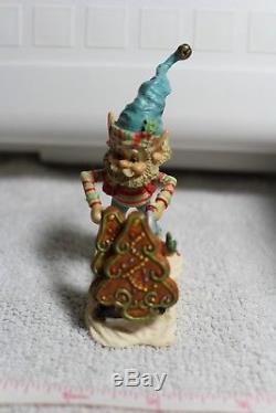 Rare (enesco) The North Pole Village Fronsie The Elf 1992 (sandi Zimnicki)