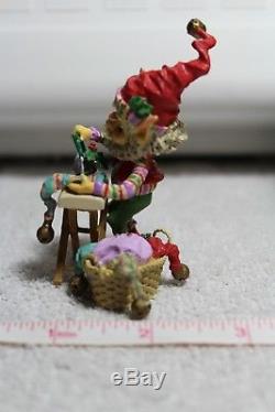 Rare (enesco) The North Pole Village Markie The Elf 1992 Original Box