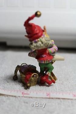 Rare (enesco) The North Pole Village Markie The Elf 1992 Original Box